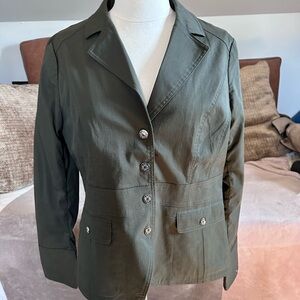 White House Black Market Green Tailored Blazer